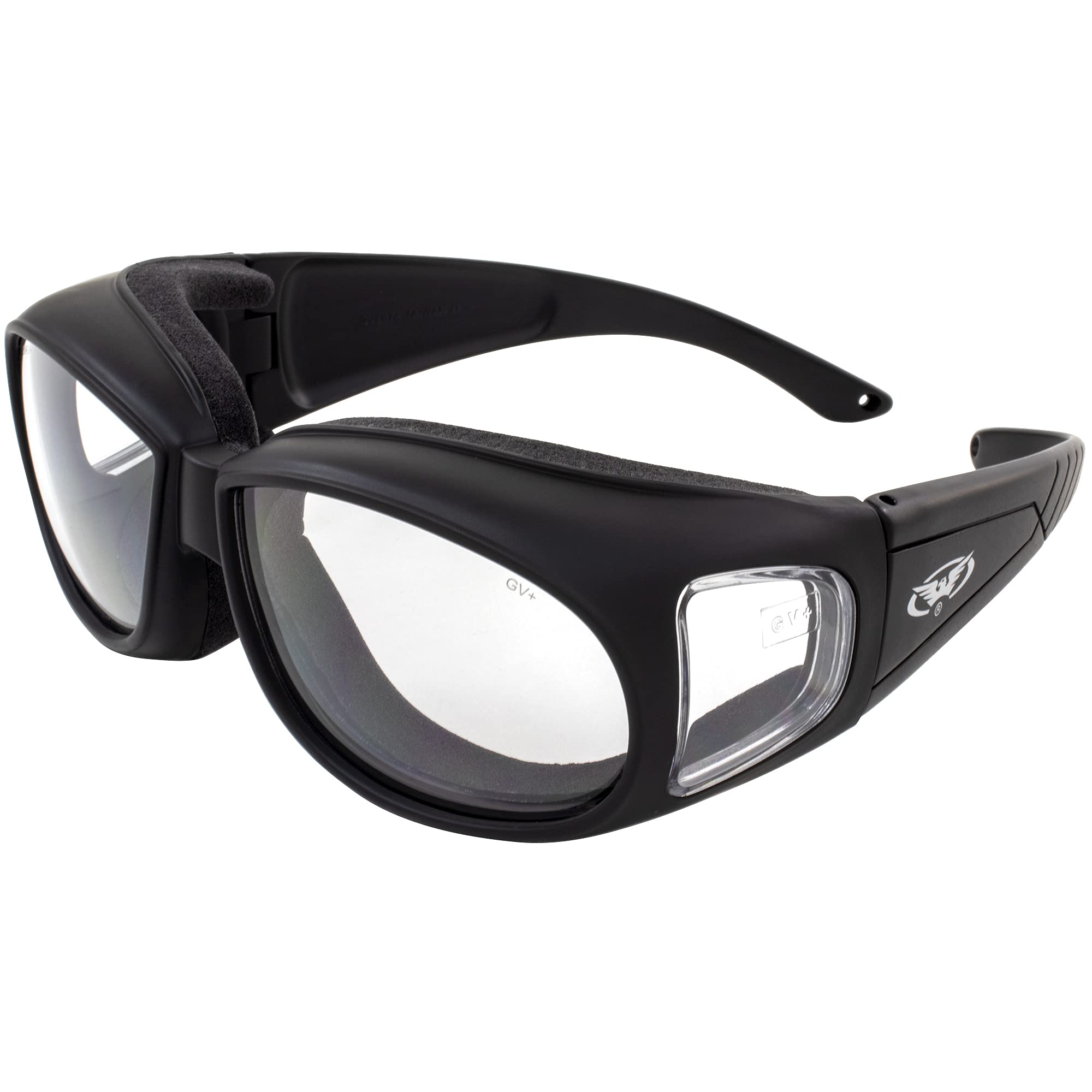 motorcycle goggles over glasses