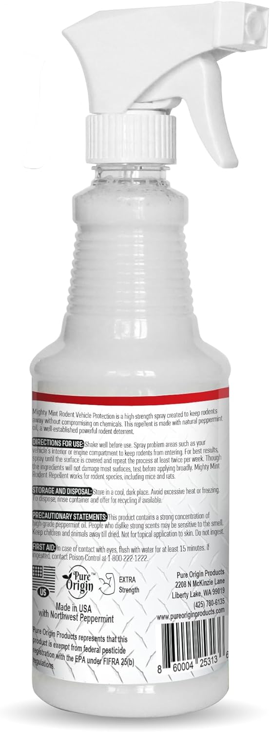 Rodent Repellent Spray for Vehicle Engines