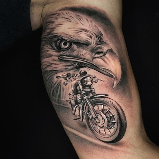 Meaningful motorcycle tattoos