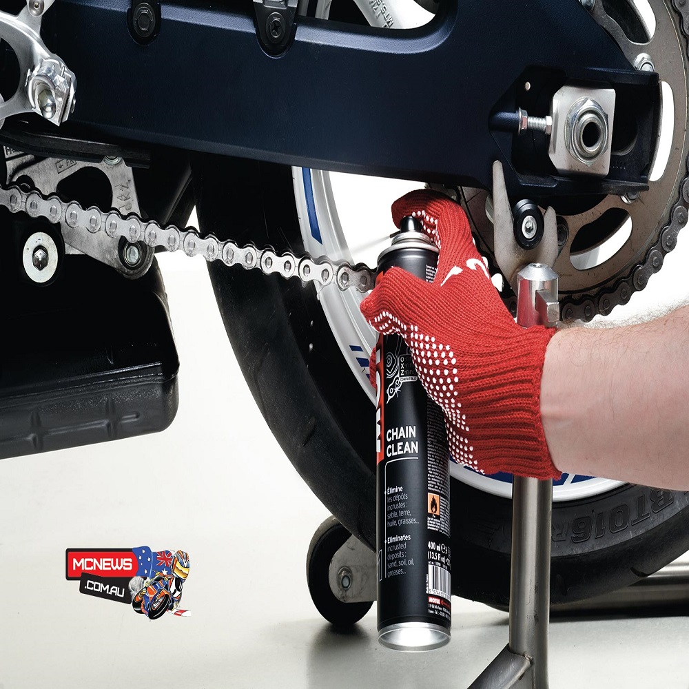 How to clean motorcycle chain