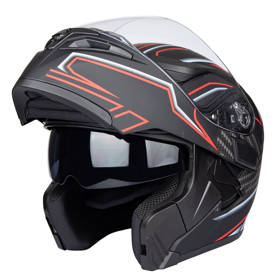 Full face motorcycle helmets