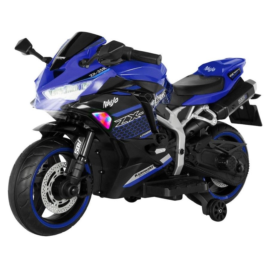 blue motorcycle