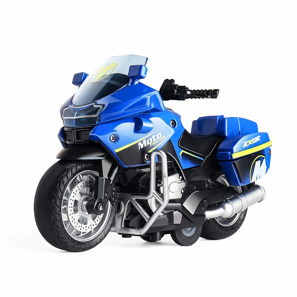 blue motorcycle