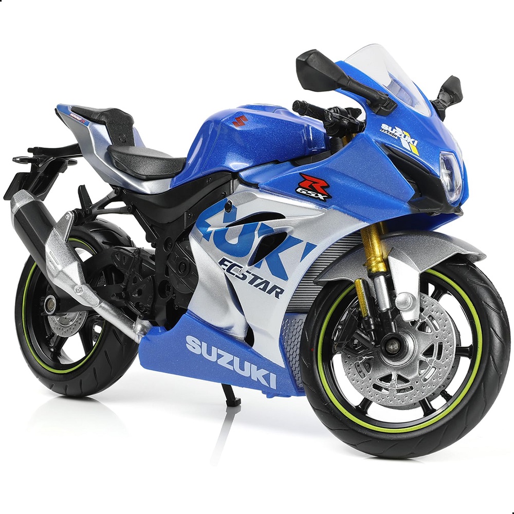 blue motorcycle