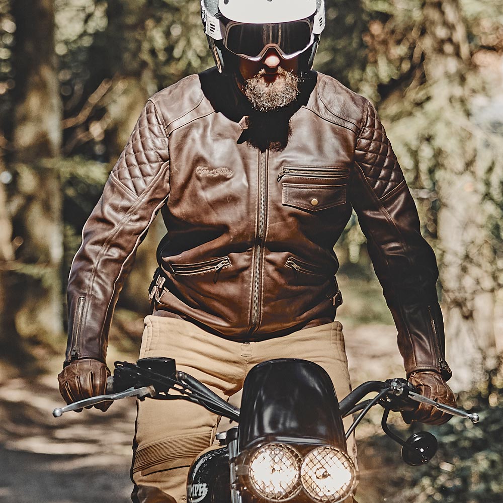 leather motorcycle jacket