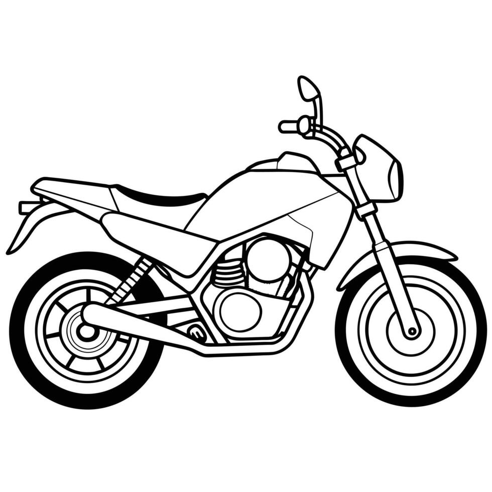 realistic-motorcycle-outline-illustration-concept-vector