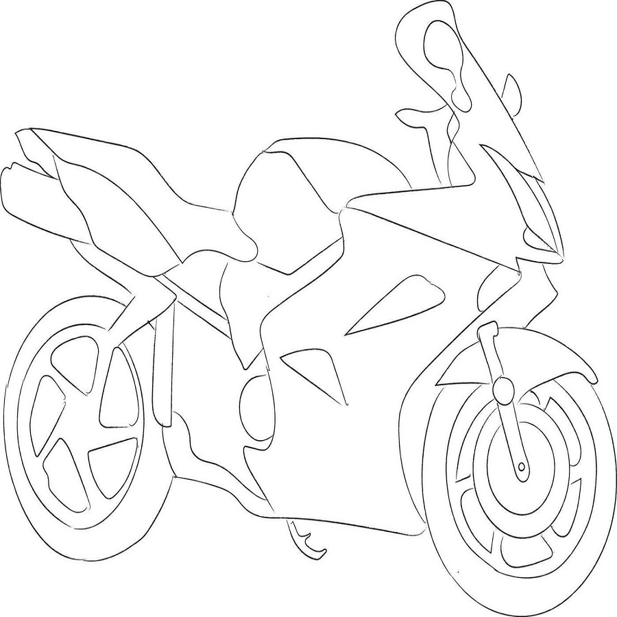 simple-motorcycle-drawing-vector