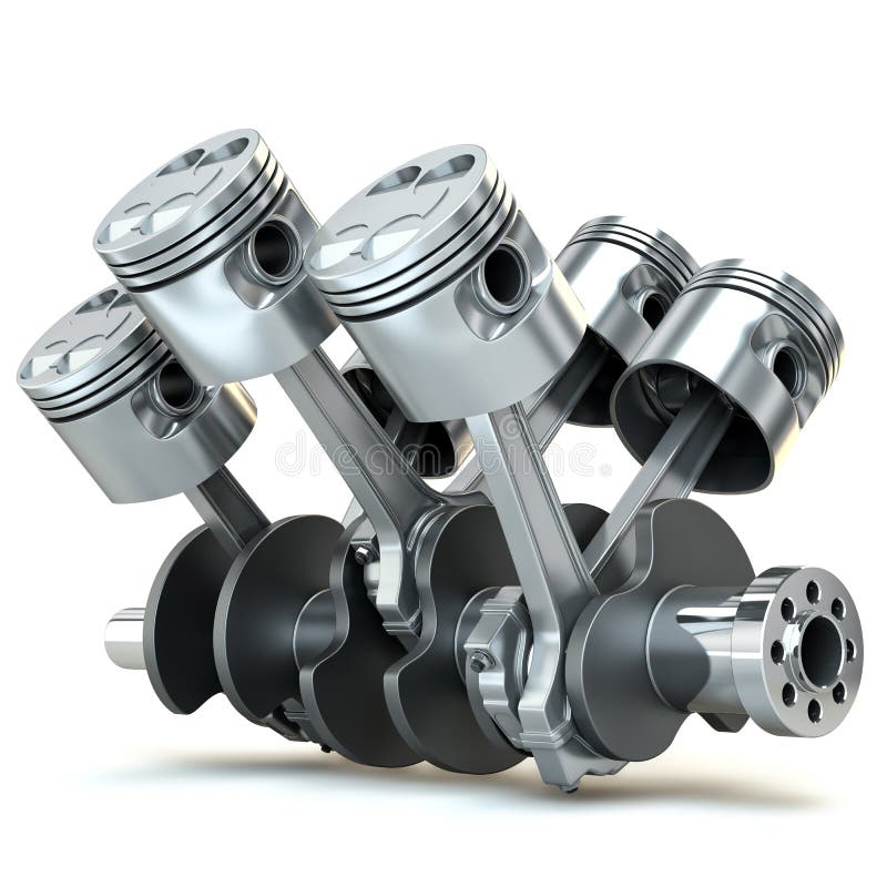 v-engine-pistons-d-image-white
