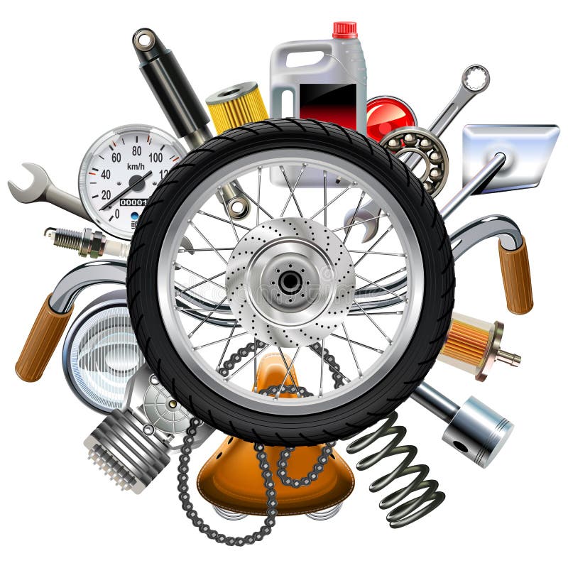 vector-motorcycle-parts-concept-wheel
