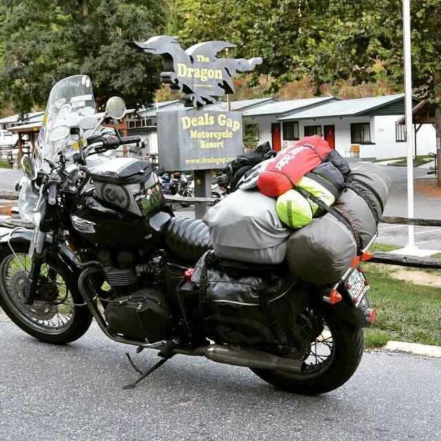 motorcycle camping