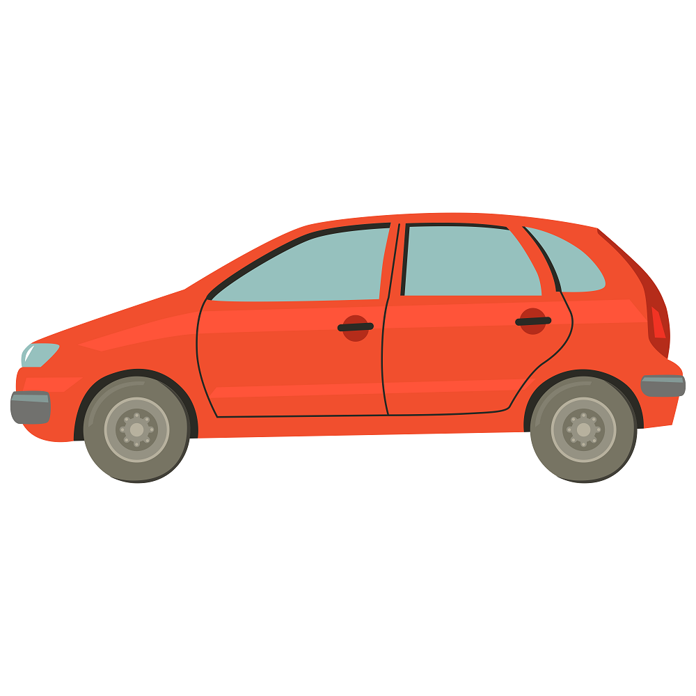 Cartoon-car-hand-drawn-on-transparent-background