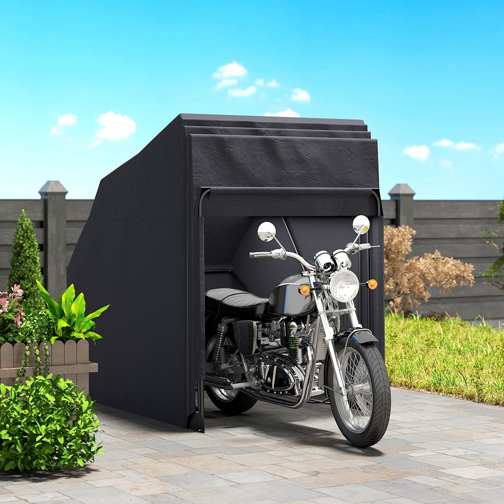 motorcycle shed