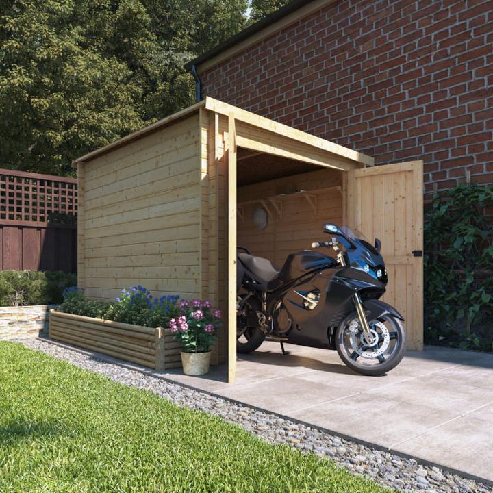motorcycle shed