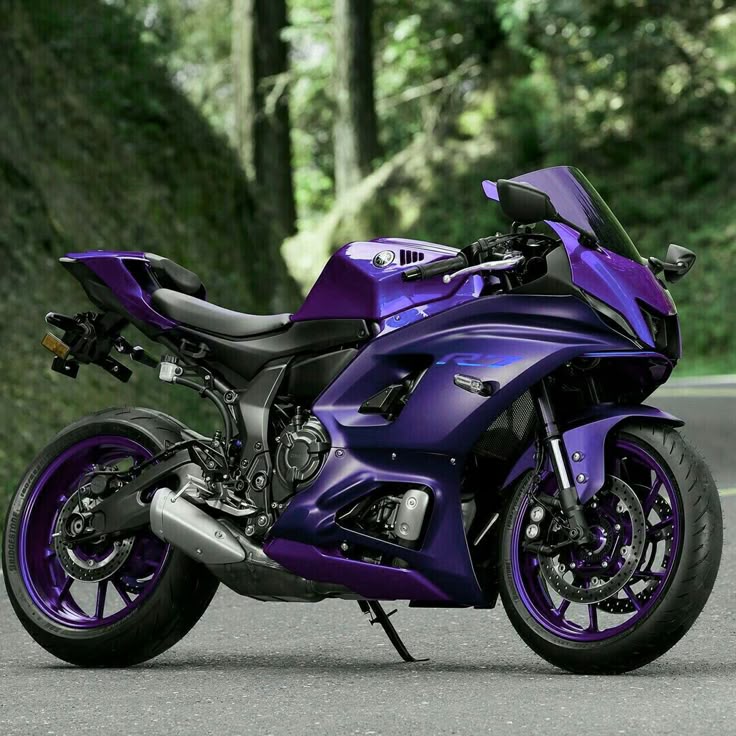 purple motorcycle