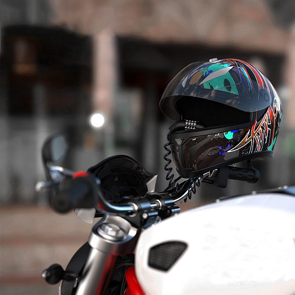 motorcycle helmet lock