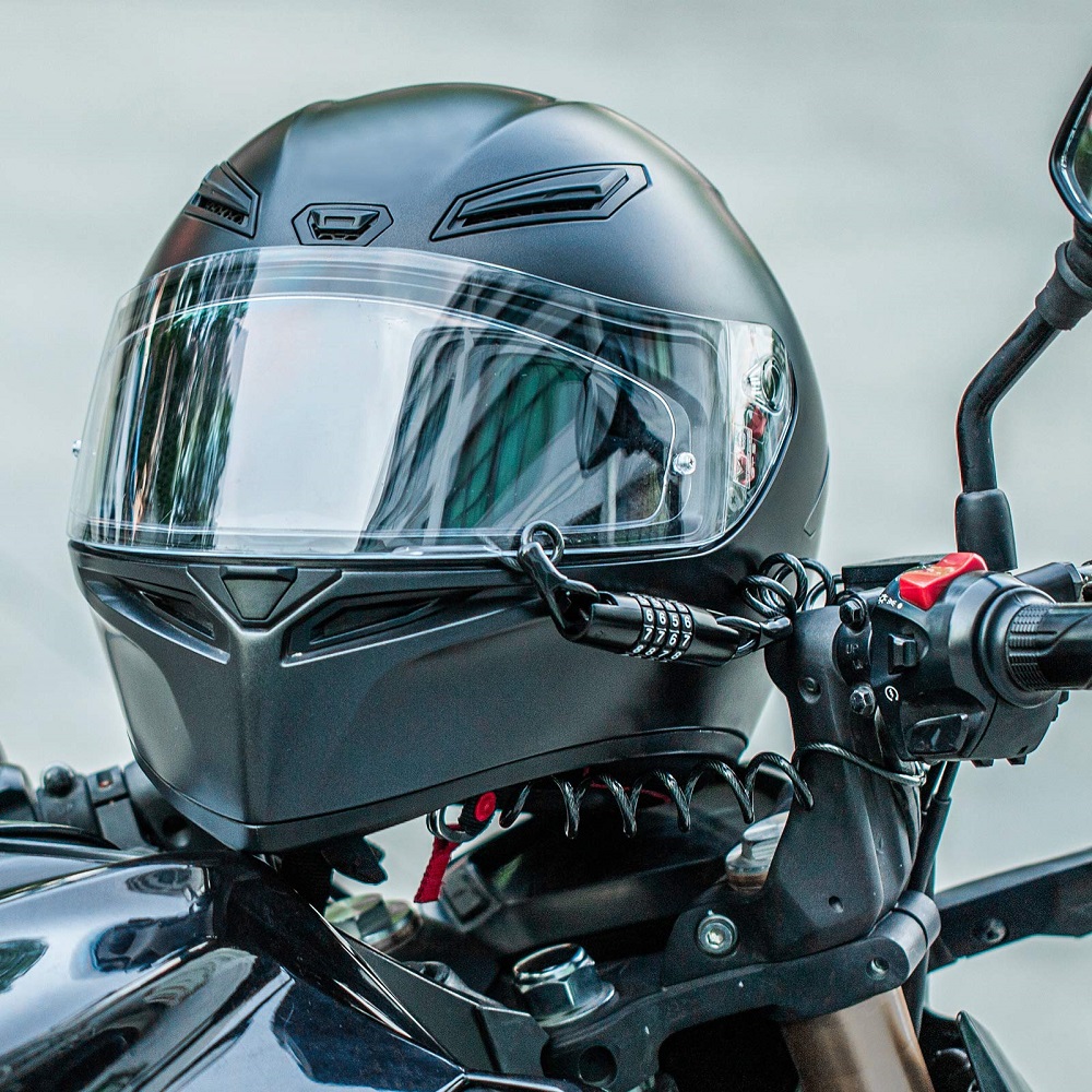 motorcycle helmet lock