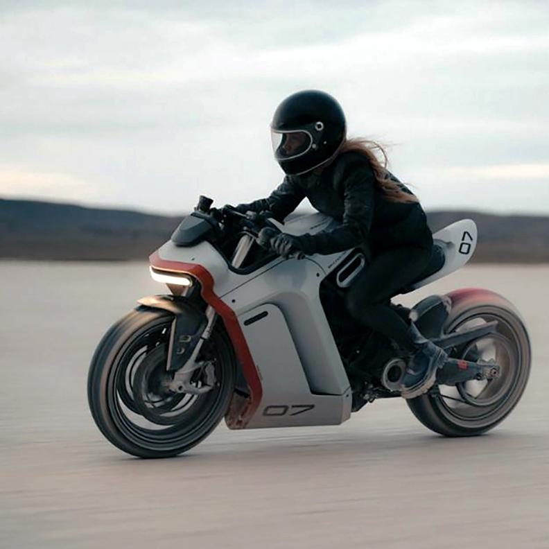 futuristic motorcycle