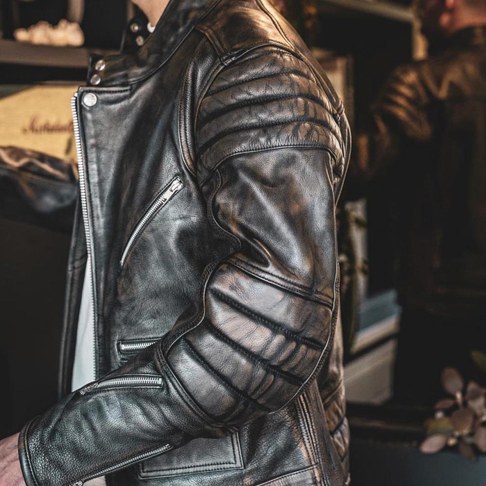 motorcycle leather jacket