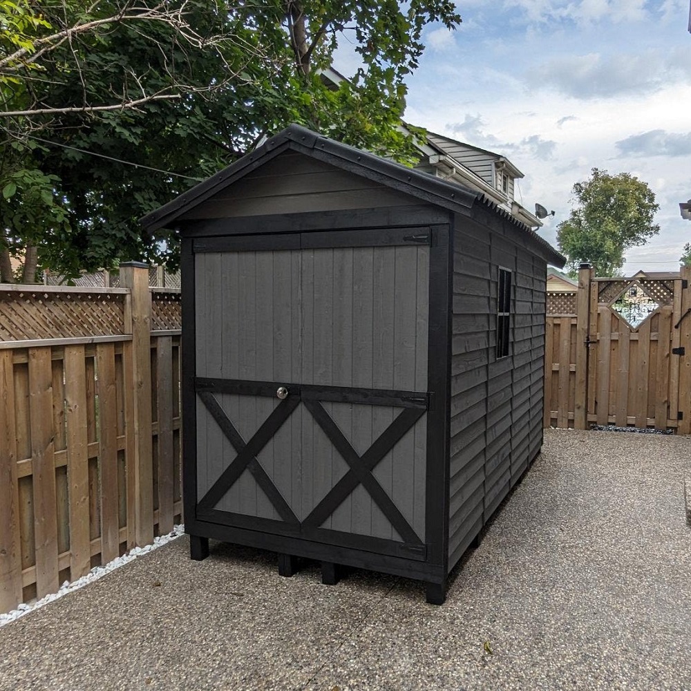 motorcycle storage shed