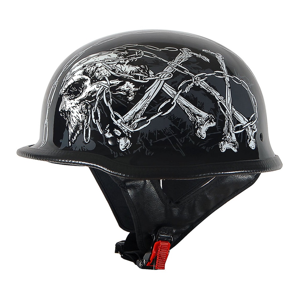 skull motorcycle helmet