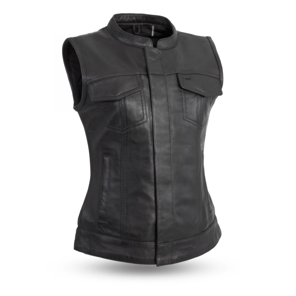leather motorcycle vest