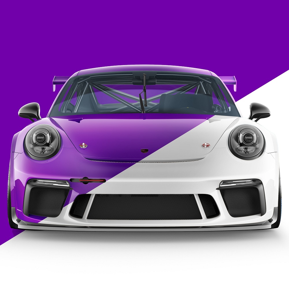 purple car