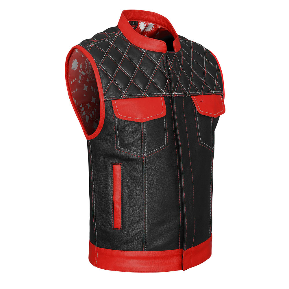 leather motorcycle vest