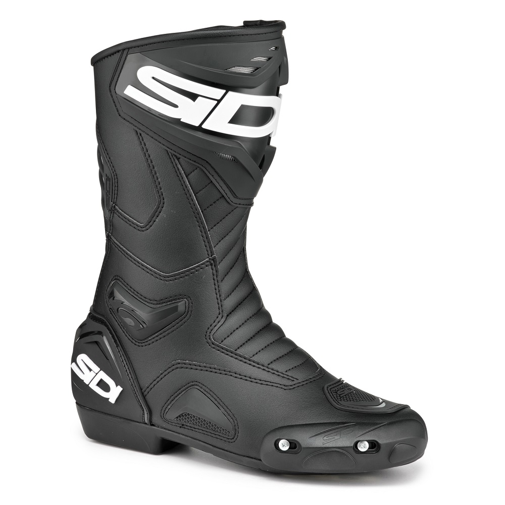 black motorcycle boots
