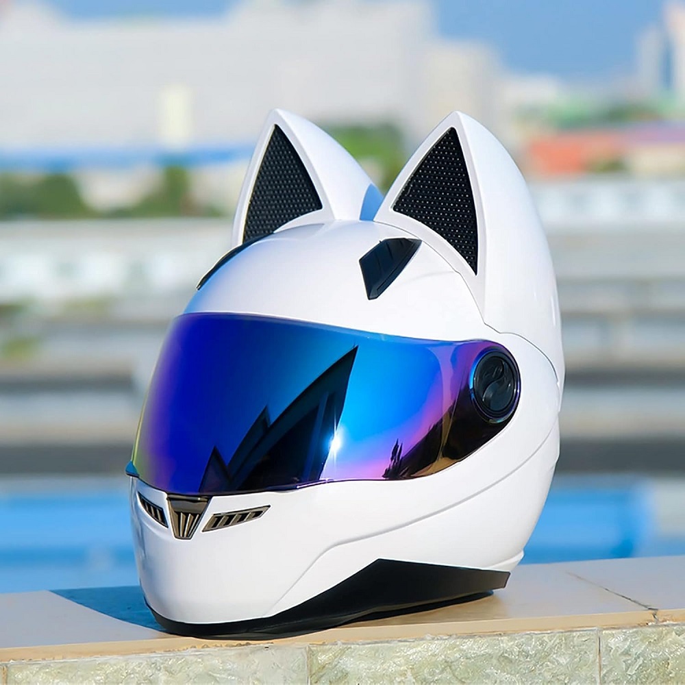 cat ear motorcycle helmet