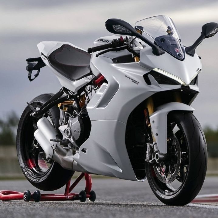 white motorcycle