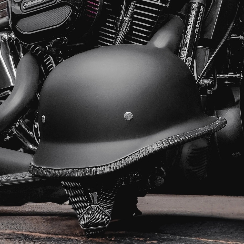 german style motorcycle helmet