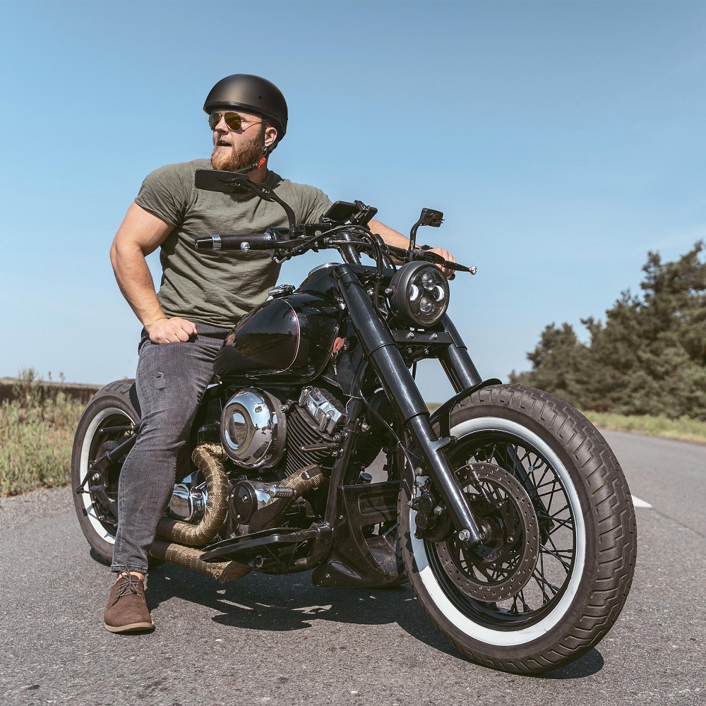 german style motorcycle helmet