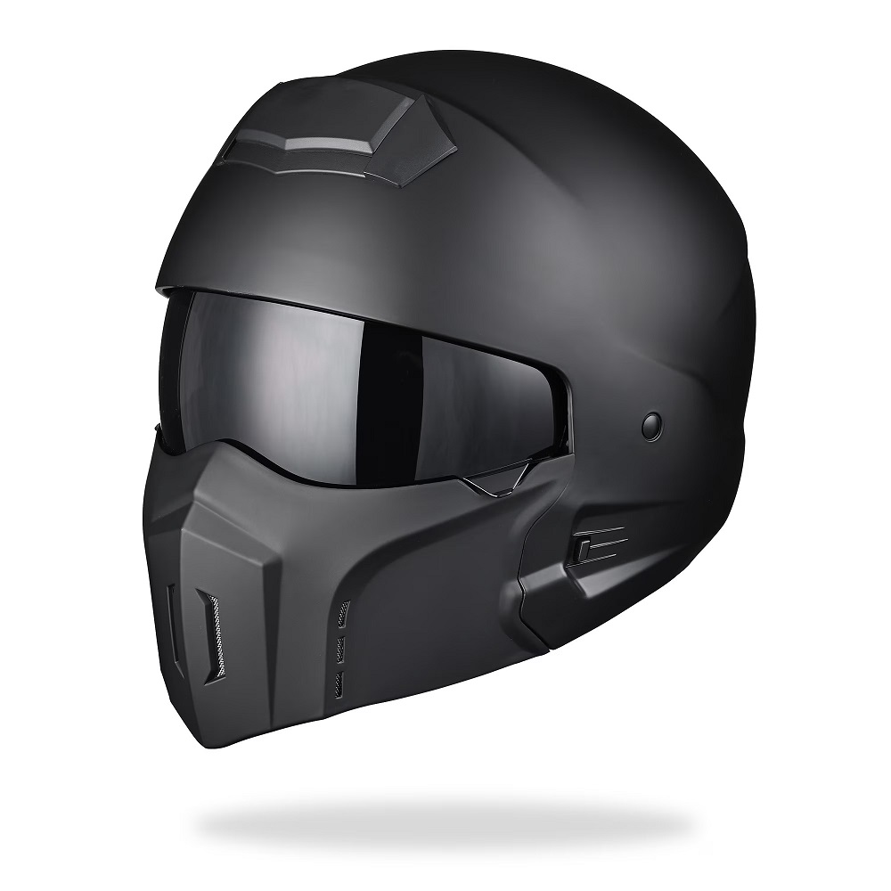 open face motorcycle helmet