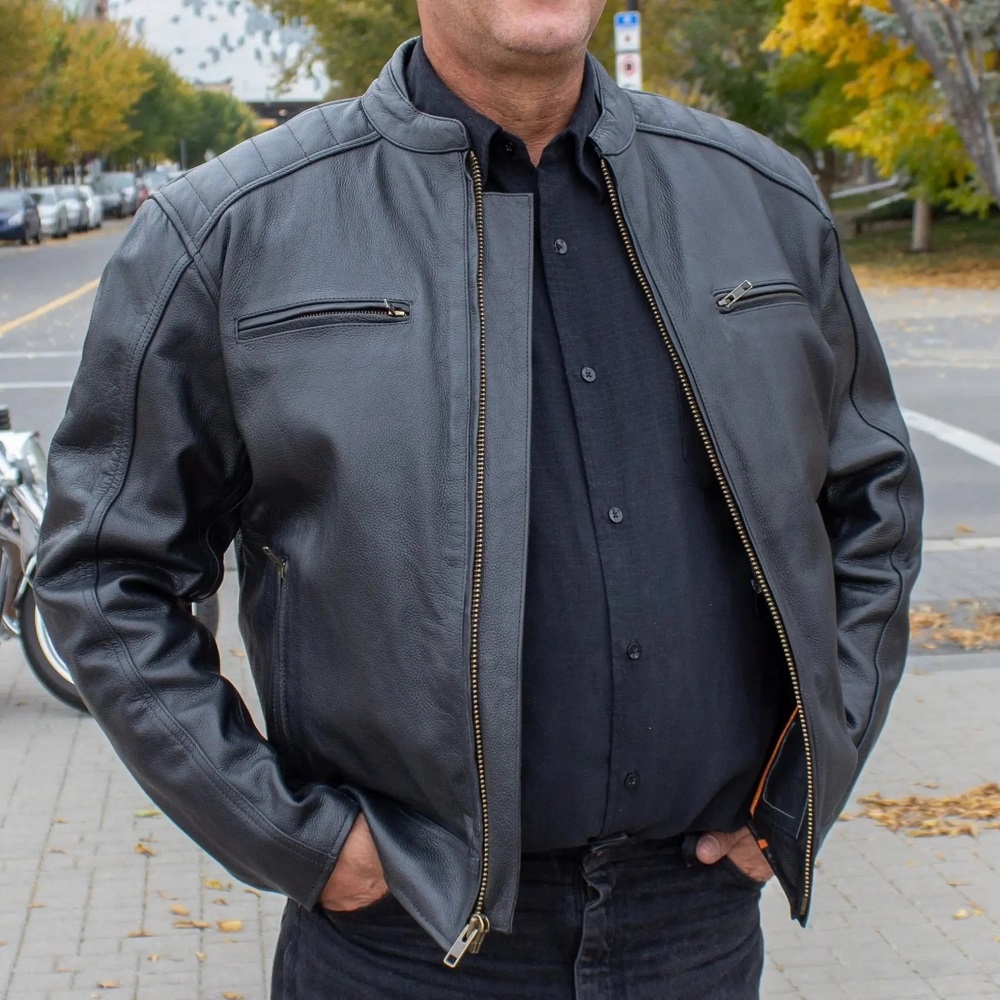 leather jacket motorcycle