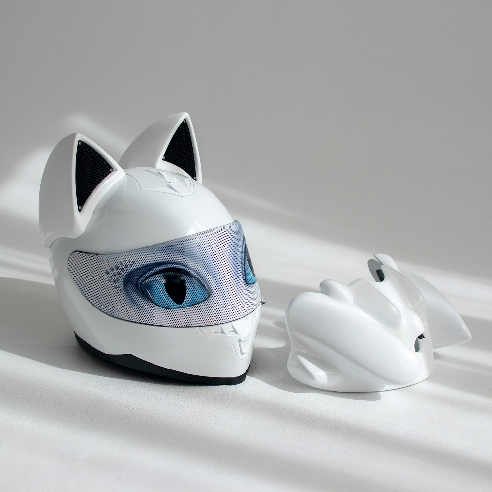 cat ear motorcycle helmet