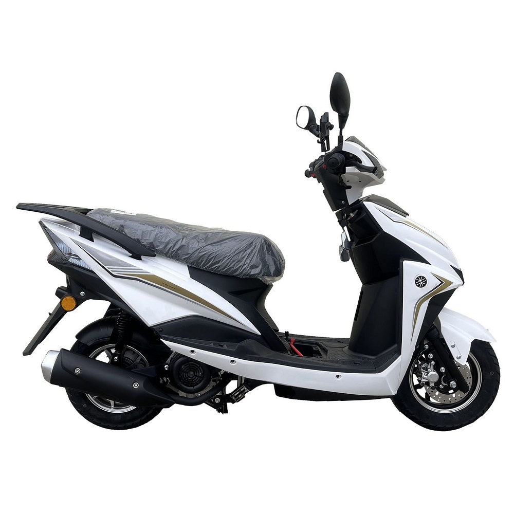 white motorcycle
