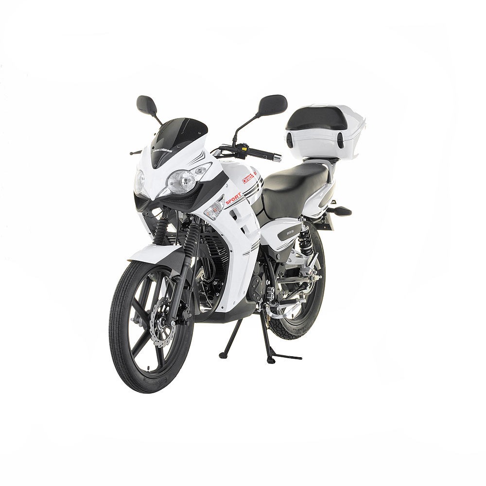 white motorcycle