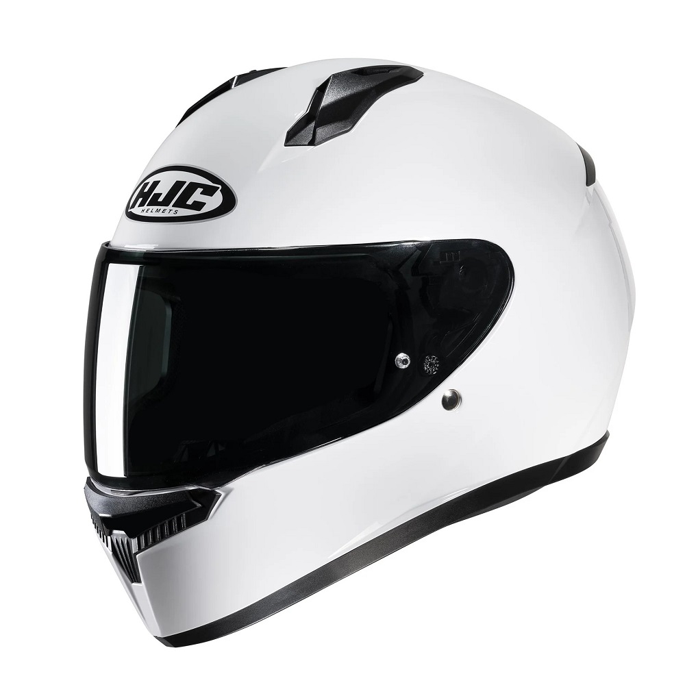 white motorcycle helmet