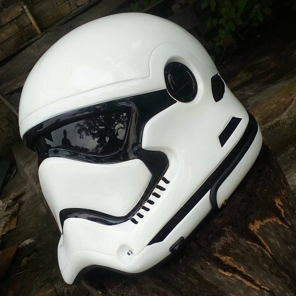 stormtrooper motorcycle helmet