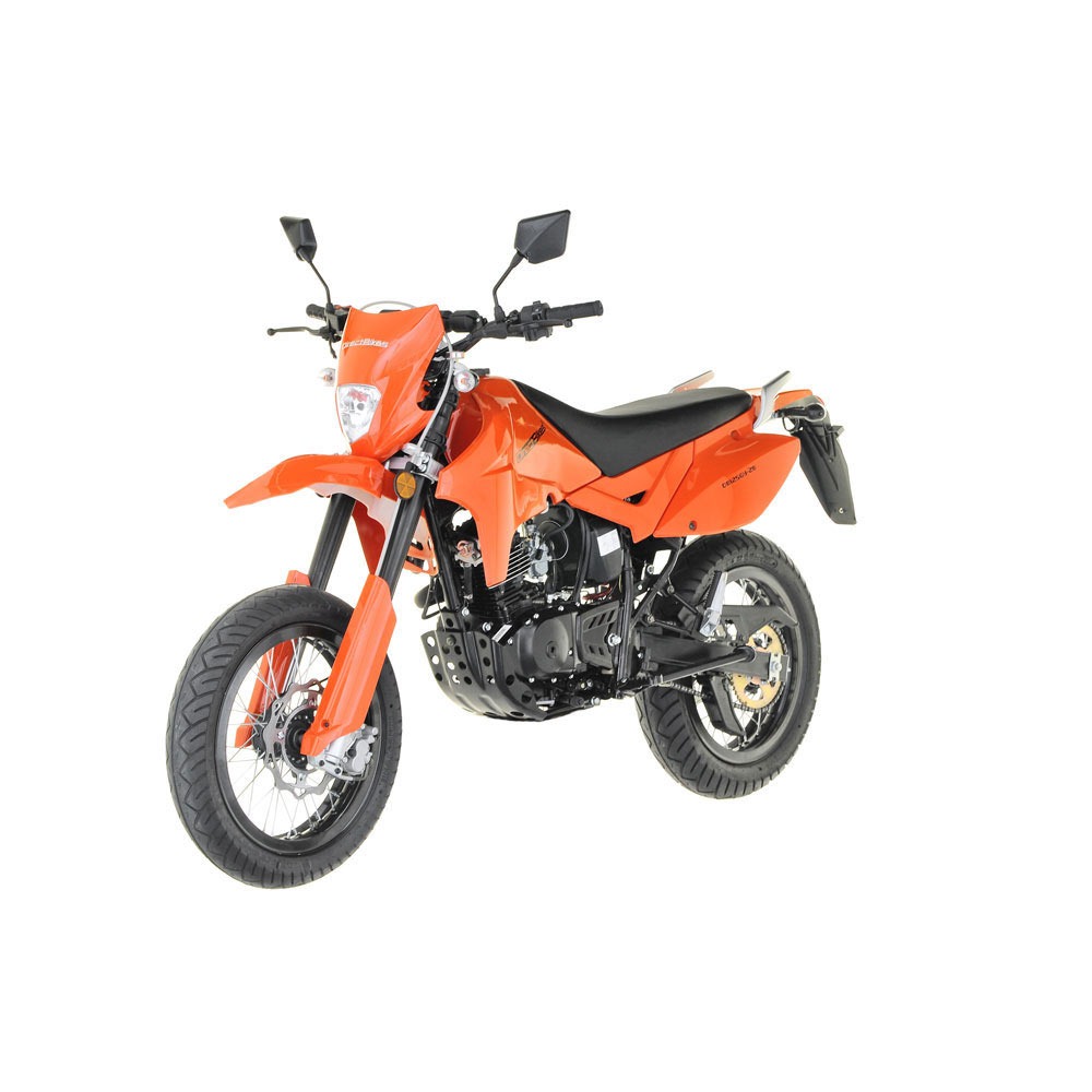 orange motorcycle