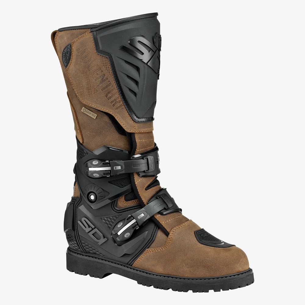 brown motorcycle boots