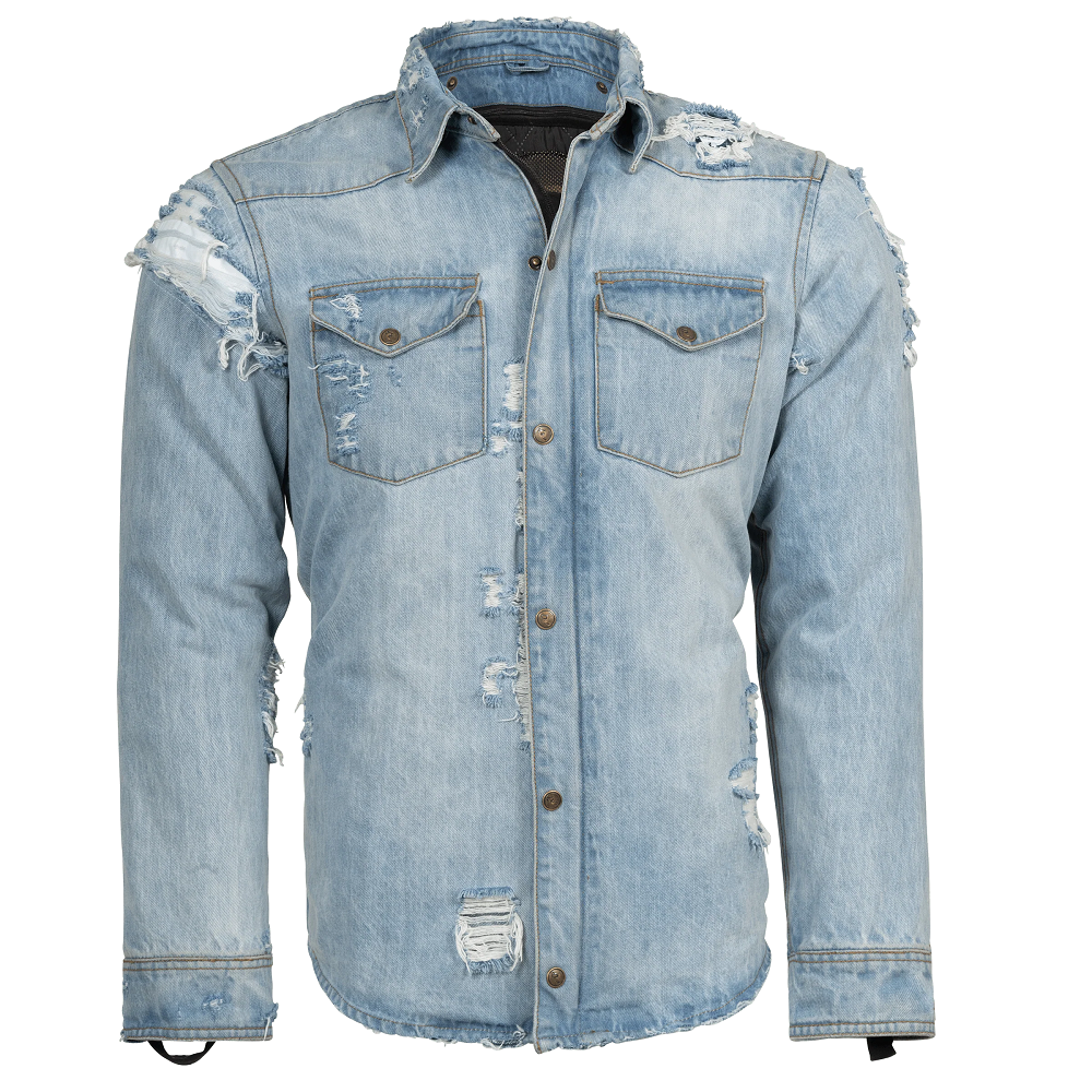 denim motorcycle jacket