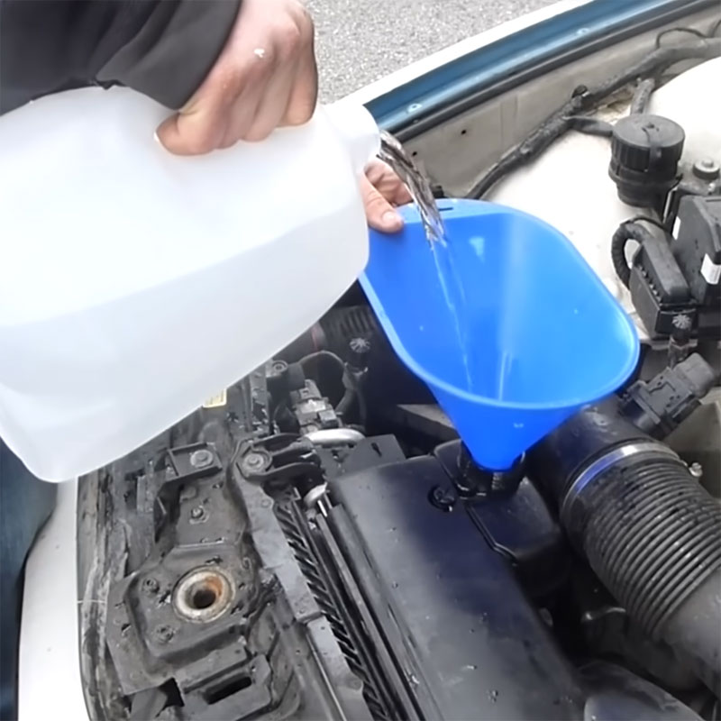 put coolant in car