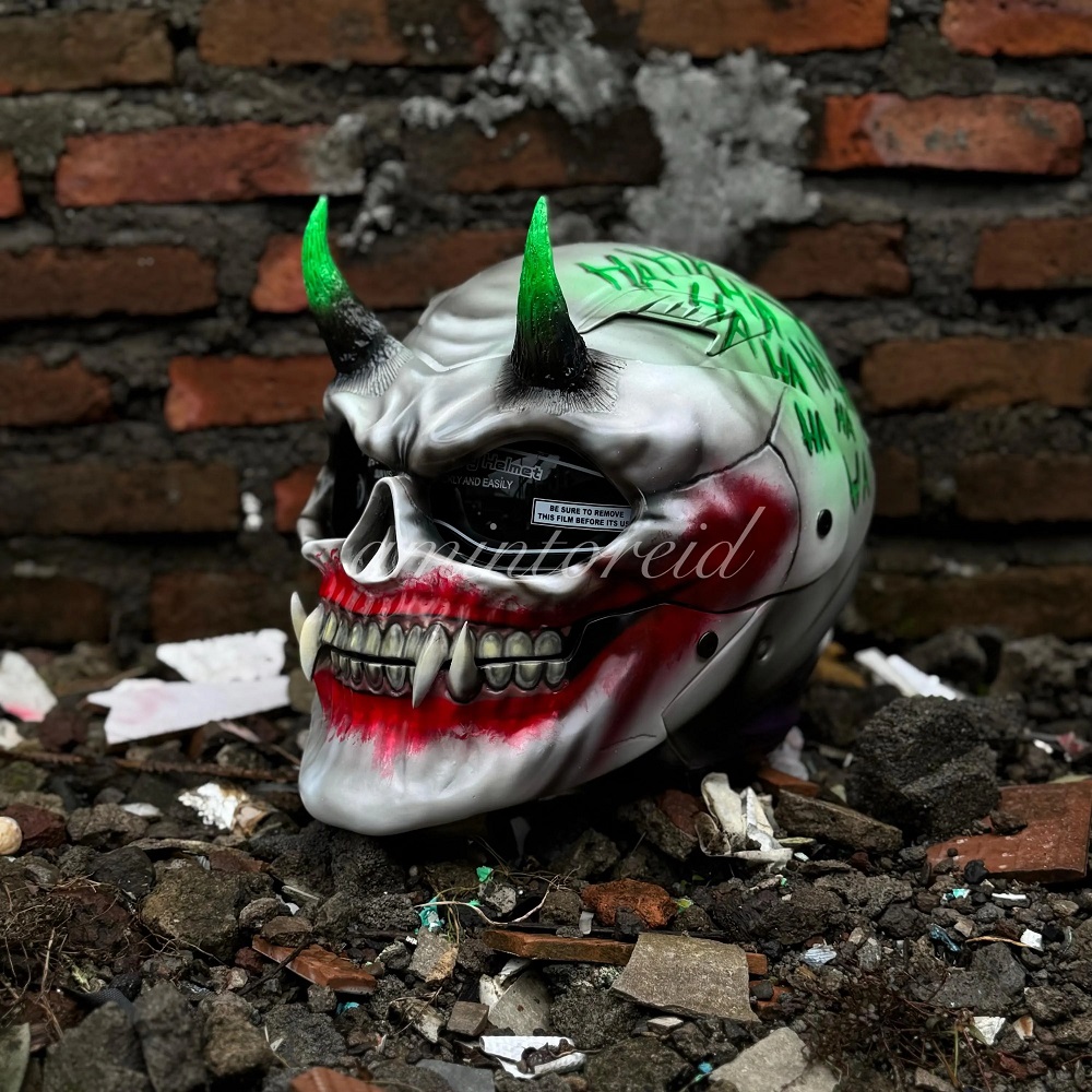 joker motorcycle helmet