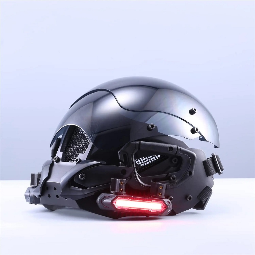 cyberpunk motorcycle helmet