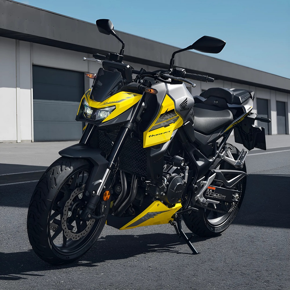 yellow motorcycle