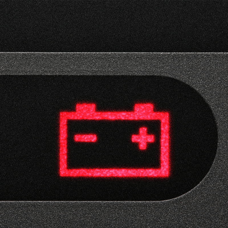 battery light on in car