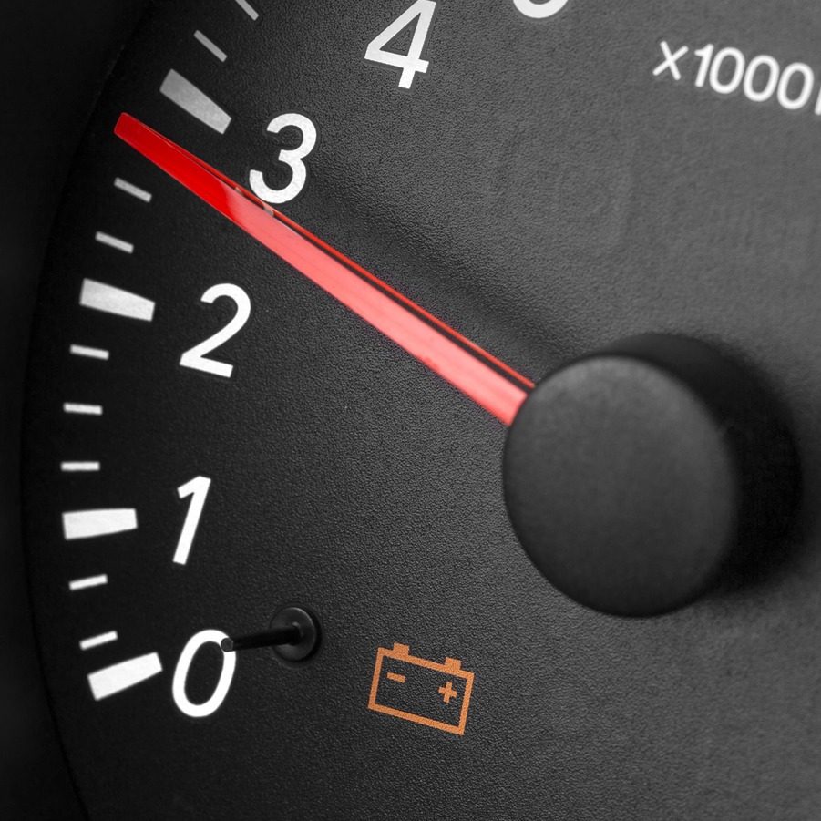 battery light on in car