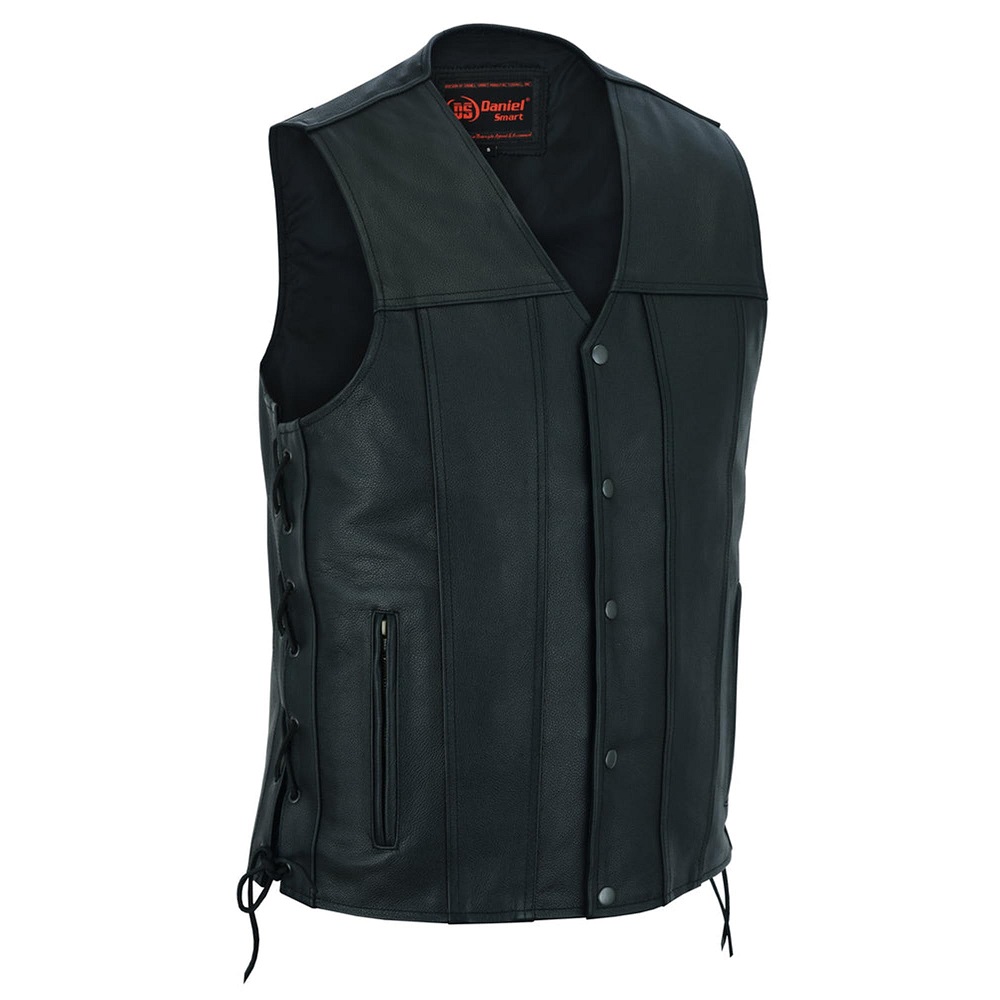 motorcycle leather vest
