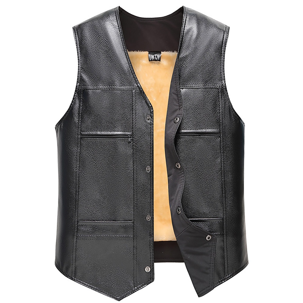 motorcycle leather vest
